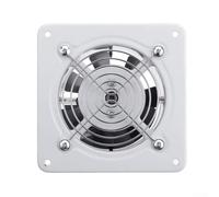 Jotekonoby 4 Inch Wall Mounted Extractor Fan 220V Metal Ventilation Exhaust Fan for Kitchen Bathroom Wet Room Indoor Air Circulation 200m³/h 20W 2800rpm