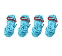 Jotekonoby 4 Pack Reflective Guy Ropes For Camping Tents With Aluminum Adjusters, 13Ft High Visibility Cord Lines For Hiking Backpacking Canopy Shelter,Hiking Tent Accessories(Blue)