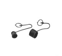 Jotekonoby 4 Sets Flat Face Hydraulic Quick Connect Dust Cap for Bobcat Skid Steer - PVC Resistant Protector with 1/4", 3/8", 1/2" for NPT Thread(3/8)