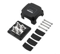 Jotekonoby 400A Marine Busbar Panel with M10 Terminals for RV Boats and Trucks 12V-48V DC High Current Distribution Board Modular Design(Black)