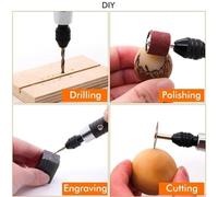 Jotekonoby 40Pcs Rotary Tool Accessories Kit for Dremel Compatible Multi-Purpose Grinding Polishing Cutting Sanding Metal Wood Carving Burrs
