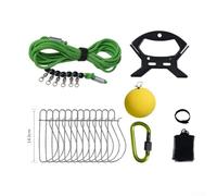 Jotekonoby 5/10m Fish Stringer Kit stainless steel Float Live Fish Buckle Lock Fishing Gear(Basic model 5m)