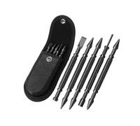 Jotekonoby 5-Piece Spring Loaded Nail Setter & Punch Set, Heat-Treated Carbon Steel, Dual-Head Nail Setters, Center Punch, Hammerless Chisel, Hinge Pin Remover(with Bag)