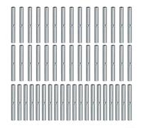 Jotekonoby 50 Pack Tent Pole Connector Metal Tubes Replacement Parts 5Mm 6Mm Diameter Galvanized Iron Support Frame Connector For Camping Canopy (5mm)