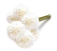 Jotekonoby 6 Head Artificial Hydrangea Bunch - Silk Faux Flowers for Indoor Outdoor Decoration, Vase Ready Plant Accent for Living Room Bedroom - Emulation of