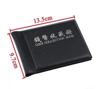 Jotekonoby 60 Coin Holder in Random Color, Penny Storage Album Book for Collecting Coins, Tokens and Medallions, 10 Pages Portable Coin Collection Organizer(black)