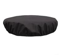 Jotekonoby 600D Oxford Fabric Fire Bowl Cover for Outdoor Stone Wall Round Fire Pit, Weatherproof Protection with Elastic Band Edging, Black(Φ 40*H4 Inches)