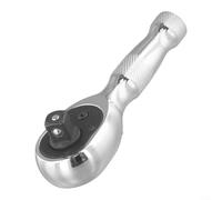 Jotekonoby 72 Teeth Quick Socket Ratchet Wrench Spanner 1/4 3/8 1/2 Short Handle Manual(3/8（9.5mm）)