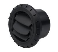 Jotekonoby 75mm Diesel Heater Air Vent Outlet Rotatable 360 Degree Black Plastic Warm Air Duct Pipe for Parking Heater Car Truck Campervan Ventilation