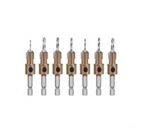 Jotekonoby 7Pc 8/10mm Countersink Drill Bit Set for Woodworking with Step, Compatible with Hexagonal Screws, Drill Bits for Wood, Plastic and Composites(8mm)