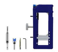 Jotekonoby Adjustable Door Hinge Jig with Non-Slip Pads and Removable Inserts for Precision Router Template Installation, Hinge Mortising Kit