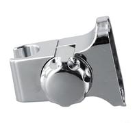 Jotekonoby Adjustable Shower Head Wall Mount Bracket, Chrome Plated ABS Plastic Shower Holder, Wall Mounted Fixture for Bathroom Shower, Space Saving Shower Head Support