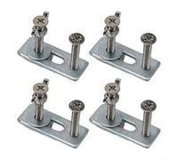 Jotekonoby Adjustable T-Track Clamp M6 Hold Down Clamps for 3018 for CNC Router Machines, Zinc Aluminum Alloy Workholding for Plywood Engraving and for CNC Accessories,