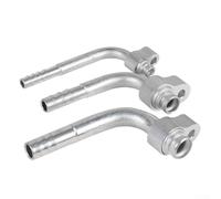 Jotekonoby Air Conditioner Movable Panel Connector Radiator Evaporator Adapter for R134a, Car AC Line Joint, Aluminium Air Conditioning Hose(Elbow Pipe)