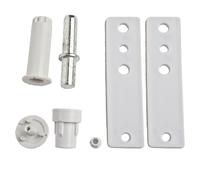 Jotekonoby Aluminium 3d Adjustable Alignment Aluminium Hinge Having Mute Buffer - White for Double Glazed Profile Hardware Door Durable Flag Doors Multidirectional