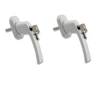 Jotekonoby Aluminium For Handle with Child Safety Lock, 35mm Pin Length, 150mm Total Length for UPVC Doors and Windows, White Finish