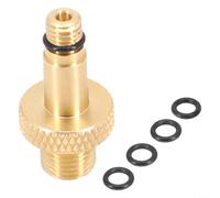 Jotekonoby Aluminum for Valve Bicycle Rear Shock Air Gold Alloy Adapter Device for Rockshox Monarch and Xmm Ifp Includes Orings Pump