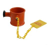 Jotekonoby Antitheft King Pin Lock for Rvs Trucks and Trailers Alloy Wheel Lock with 2 Keys Side Cylinder Security Yellow Reminder Tag 32