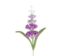 Jotekonoby Artificial Hyacinth Bouquet Made of Soft Cotton Thread - Handwoven Crochet Floral Decor, Vibrant Colors for Home & Garden, Durable and Easy to Clean(purple)