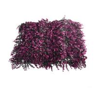 Jotekonoby Artificial Lawn Mat, 40X60 Cm PVC Greenery Wall Panel, Wedding Party Backdrop, Garden Fence Decor, Light Purple Yellow White Blue(dark purple)