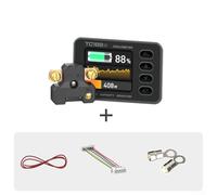 Jotekonoby Battery Monitor with High-Resolution Color Display for 6-60V Lithium Batteries Featuring Real-Time Tracking and Dual-Language Interface(A)