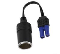 Jotekonoby Black Portable EC5 Socket Adapter Connector for 12V Car Battery