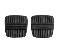 Jotekonoby Brake Clutch Pedal Rubber Pads Set of 2, Durable Black Rubber Replacement Pedal Covers Compatible with Navara NP300 2005-On