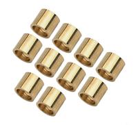 Jotekonoby Brass Cue Tips for Billiards and Snooker Pool Cues - 10 Pack Ferrules Repair Tool with Multiple Inner Diameters (9.5mm-12mm) Compatible with Stan(9.5mm)