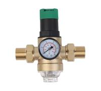 Jotekonoby Brass Flexible Pressure Reducing Valve for Household Water Inlet Systems - Dn15/dn20/dn25 0.1-7.5 Mpa Range with Visual Pressure Gauge Bathroom Plumbing Fixture(DN20)