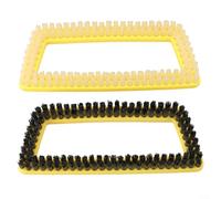 Jotekonoby Brush Head For SC1-5 Series, Removable And Replaceable Design, High-Hardness Nylon Bristles, 15.6x6cm Cleaning-Surface, 1 Or 2 Pack(Transparent+Black)