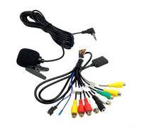 Jotekonoby Car Sim Card Slot Audio Adapter With Microphone 20 Pin RCA-Cable Connector For Android Radio GPS Multimedia 4G Navigation System