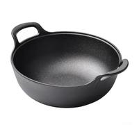 Jotekonoby Cast Iron Soup Pot, Double Ear Stew Pot for Household Use, Uncoated Non- Cooking Pot, Thickened Compact Braising Pan for One or Two(25cm Single pot)