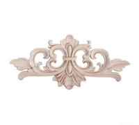 Jotekonoby Classic Wood Carved Corner Applique Frame, Vintage Furniture Craft Decoration Rubber Wood, 16X7.5cm Home Improvement Building Hardware(16 * 7.5cm)