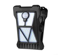 Jotekonoby Clip On Solar Light Outdoor with Motion Sensor, Human Body Sensing Waterproof Solar Powered Security Light for Camping, Balcony, Fence IP65(White)