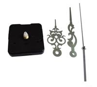 Jotekonoby Clock Movement Replacement Kit for Wall Clocks, DIY Decorative Repair Parts, 16mm Shaft, Fits 2-3mm Panels, AA Battery Powered, No Ticking Sound(silver)