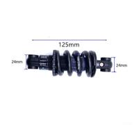 Jotekonoby Coil Oil Rear Shock Absorber Hydraulic Adjustable Damping with Rebound & Spring Pre-Load Control for Mountain Bike Folding E-Bike 125MM 150MM(125MM)