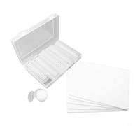 Jotekonoby Coin Storage Cases 100 Pcs in Clear Plastic Round Holder for 17 to 30 mm Coins with Washers and Storage Box Portable Small Collector Case for Tokens
