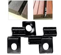 Jotekonoby Composite Decking Clips Fastener 100-Pack Stainless Steel Fixings for Installation with 3mm Gap Spacing Between Boards in B(10MM)
