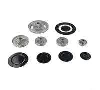 Jotekonoby Cooker Hat Set Stove Lid, Gas Stove Cap Kit, Oven Cooker Hob Gas Burner Crown And Flame Cap Kit, Zinc Alloy Gas Stove Burner Cap, For SABAF Gas Stoves Cooktop Parts & Accessories(Concave)