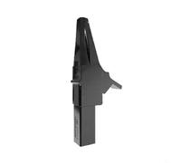 Jotekonoby Copper Crocodile Clip Test Leads with 4mm Banana Socket for Multimeter, 1500V/32A High Voltage Testing, Nickel Plated and PA Insulated Probe Connector(Black)