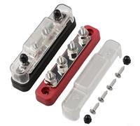 Jotekonoby DC Power Distribution Block Bus Bar Connector 12V-48V with M6 Stud Terminal, Marine Automotive Electrical Busbar for Boat RV Car Wiring System