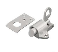 Jotekonoby Door Spring Bolt Stainless Steel Automatic Gate Latch Bounce Lock Attic Loft Ceiling Hatch Lock Catch Tool For Casement Balcony Windows Square Round Design