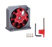 Jotekonoby Dowel Maker Jig for Woodworking with 6-20mm Adjustable Holes, Round Rod Auxiliary Tool for Electric Drills, Aluminum Alloy Construction(TYPE A)