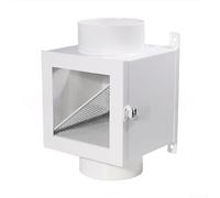 Jotekonoby Dryer Duct Lint Collector Iron Filter Made Vent Kit for Washing Machine Laundry with Indoor Dryer Filter and Laundry Airflow Optimizer in White or Black Color(White)