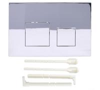 Jotekonoby Dual Flush Plate For GEBERIT Sigma01, Sigma20, Sigma21, Sigma30, Sigma50, And UP300 Dual Flush Systems, Stylish Chrome Finish(Chrome)