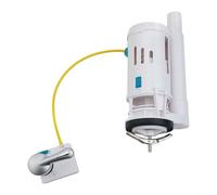 Jotekonoby Dual Flush Toilet Flush Valve 2 Inch Lever Operated Replacement Kit, Adjustable Water-Saving Cistern Tank Mechanism, Easy Install Bathroom Repair(For Piece)