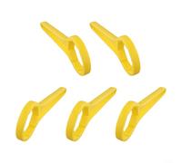 Jotekonoby Efficient 5 Pack Drum Cap Spanner Openers Compatible with 20L 30L Plastic Buckets Tool for Quick Access to Bucket (Yellow)