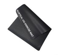 Jotekonoby Ellipse Machine Mat Non-Slip Exercise Equipment Mat Fitness Workout Floor Protector for Home Gym Shock Absorbing Noise Reducing Wear-Resistant Black Gray 43x60x0.3cm(Black)