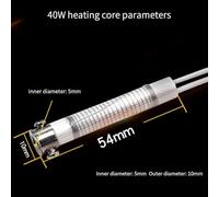 Jotekonoby External Heat Soldering Tool, Soldering Iron Core Heating Element Replacement for 30W 40W 60W Metalworking and Electronics Repair(40W)