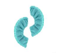 Jotekonoby Figure Skate Blade Covers for Ice Skates - S/M/L Sizes, Microfiber Water-Absorbing Protector with Elastic Opening, Reinforced Stitching, Blue or Pink(Blue L)